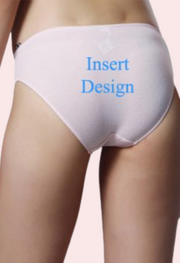 Insert Design- Customize Mid Rise Cotton Bikini Panty