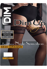 Dim Up Diam's Black Women Satiny Sheer Stockings