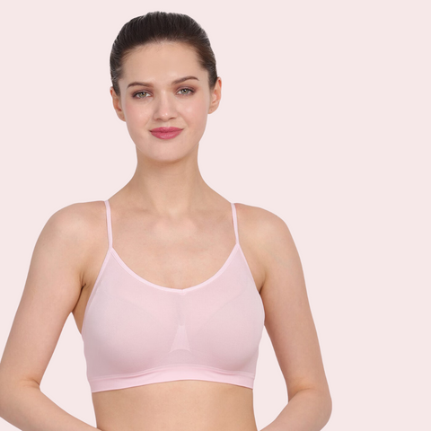 Blush Comfort Light Pink Bra - Non-Padded ( Pk-2)