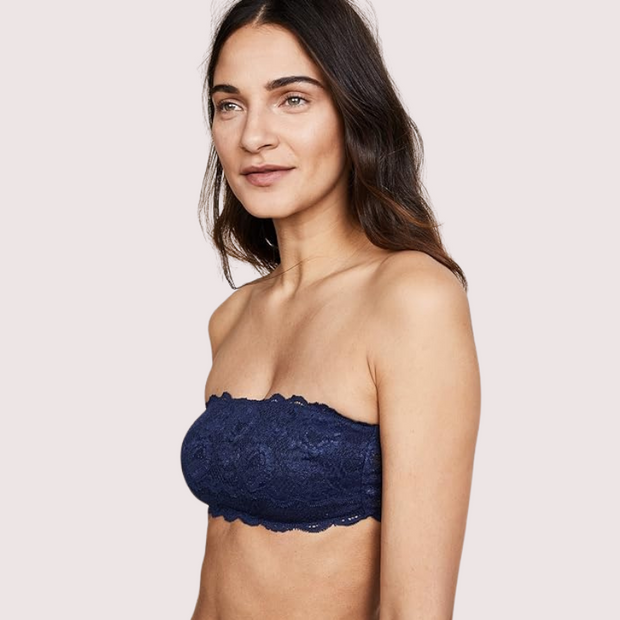 Sexy Tube Bandeau Bra Top in Striking Cobalt