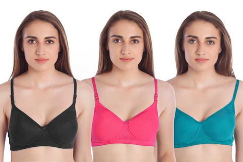 Women Full Coverage Lightly Padded Multicolor Bra