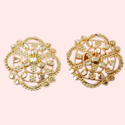 Traditional Gold Finish Earrings Set – Pack of 4 for Women