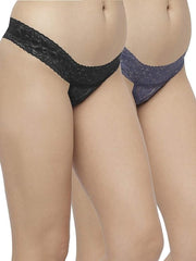 2-Pack Women's Fashionable Thong Panties