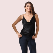 Luxury Cowl Neck Silk Camisole for Evening