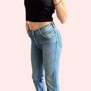 Women's Light Blue High Waist Denim Jeans