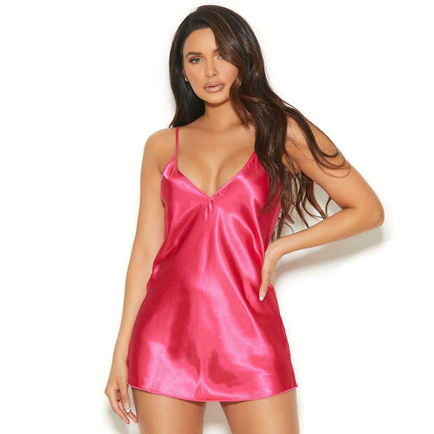 "French Daina" Pink silk satin cami top