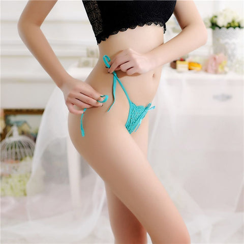 Thongs Briefs Lace Floral Transparent Panties