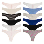 3 PACK PURE COTTON THONG PANTIES