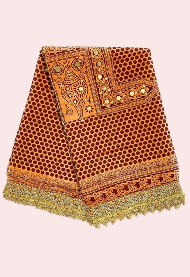 Fashion & Heritage Women’s Solid Cotton Pichora – Elegant Dupatta