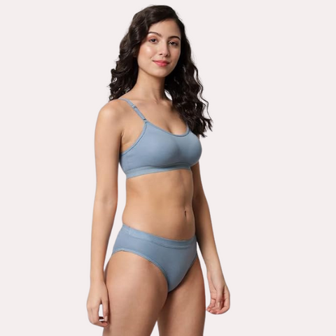 Wire-Free Women's Sports Bra Panty Set