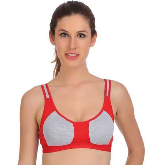 "Medium" Impact sports bra panty set pack of 3