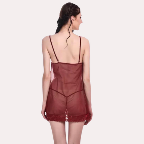 Flirty Sheer Chemise for Women