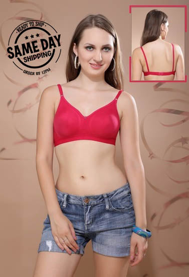 2 Pack Comfy padded non wired t shirt bra