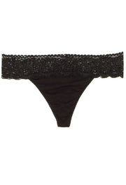 No Secret Low Rise "V" Shape Lace Thong Panty