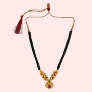 Traditional Gold Plated Thushi Mangalsutra Pendant Necklace