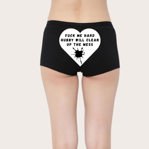 Personalized Naughty Text Panties for Her