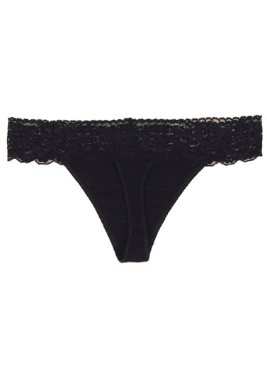 No Secret Low Rise "V" Shape Lace Thong Panty