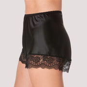 Black Lace Trim French Knickers