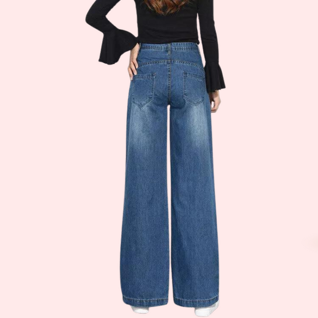 Women's Classic High Waist Wide Leg Jeans