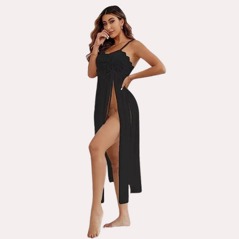 Romantic Black Babydoll Nightwear