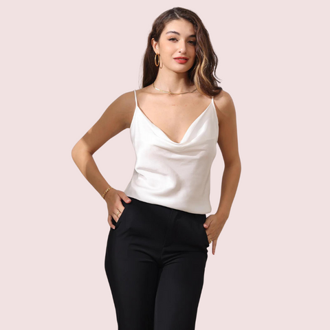 Premium Silk Cowl Neck Camisole for Layering