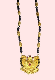 Traditional Golden Pahadi Mangalsutra for Women