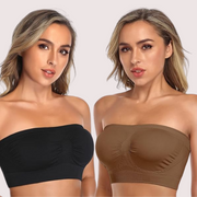 2-Pack of Non-Padded Strapless Tube Bras