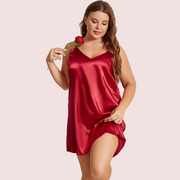 Criss Cross Back Elegant Nightdress in 4XL &  5XL Size