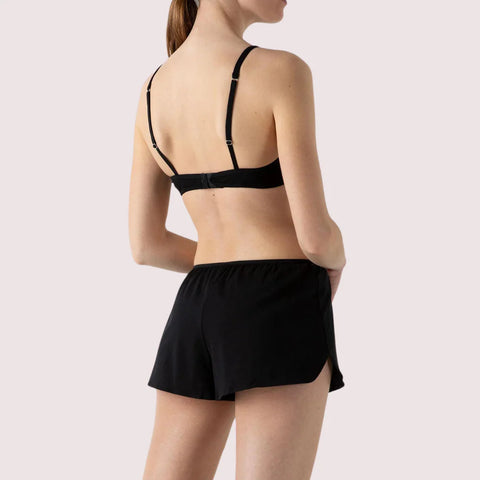 Black 100% Organic Cotton French Knickers