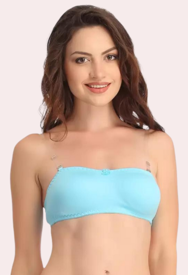 Women's Comfy Wirefree Micro Touch Stretch Tube Bra