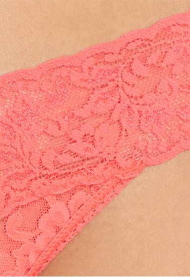 ♥ Full Floral Lace Thong Panty