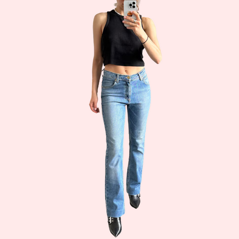 Women's Light Blue High Waist Denim Jeans