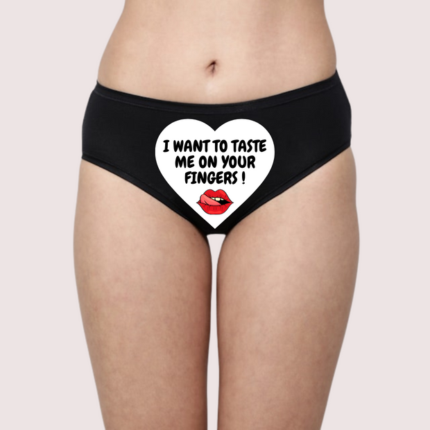 Customized Temptation Panty - A Secret Message