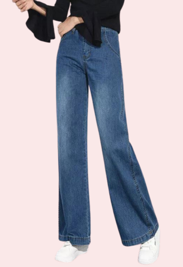 Women's Classic High Waist Wide Leg Jeans