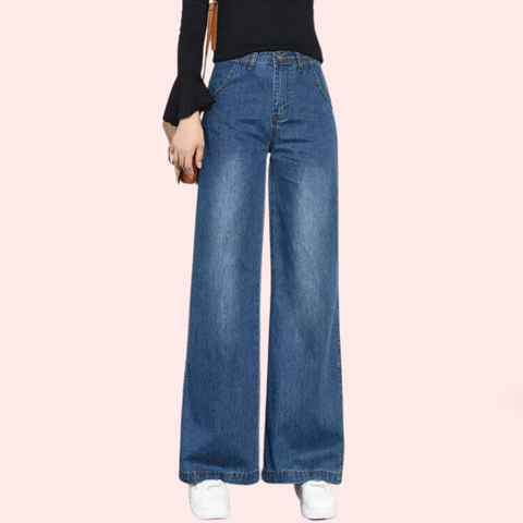 Women's Classic High Waist Wide Leg Jeans