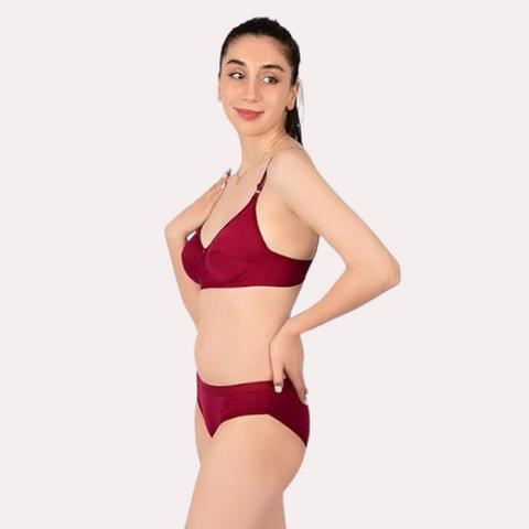 Comfortable Cotton Bra & Panty Set for Women