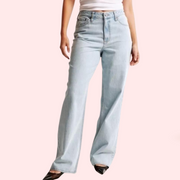 High Rise Loose Fit Denim for Curvy Women