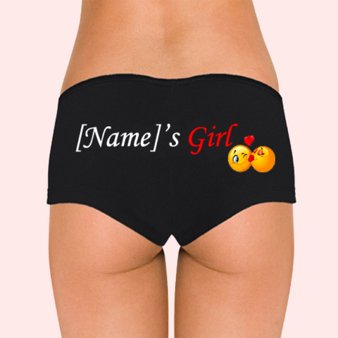 Personalize Named Cotton Stretch Boyshort Panty