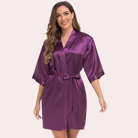 Lavish Silk Robe, Perfect for Evening Soirées