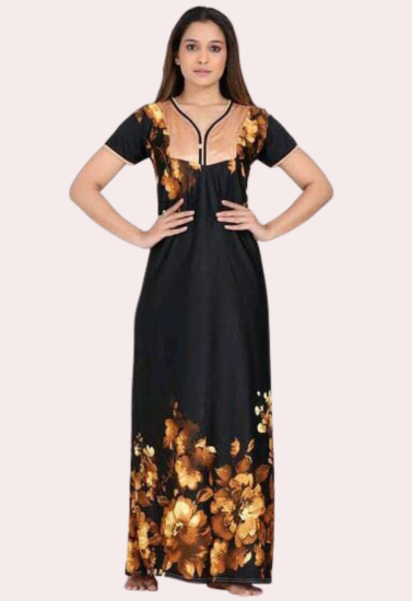 Satin Maxi Nightgown for Women