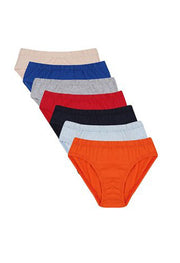 Plain Comfy Pack Of Seven Bikini Briefs