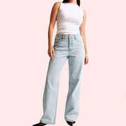 High Rise Loose Fit Denim for Curvy Women