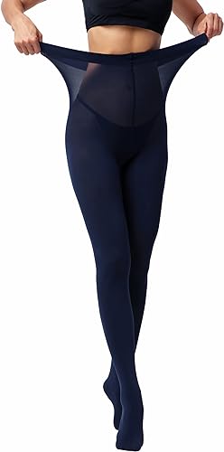 Women's Navy Blue Opaque Tights