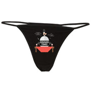 Dinner time printed g string thong