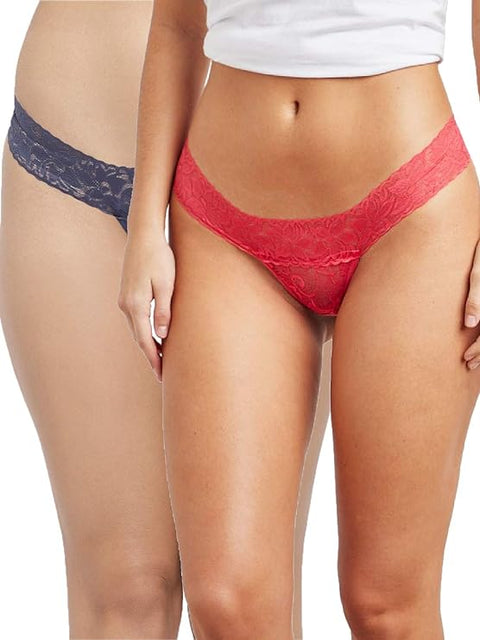 2-Pack Women's Fashionable Thong Panties