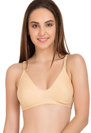 ♥Super Fine Cotton Beige Bra (PK Of 2)