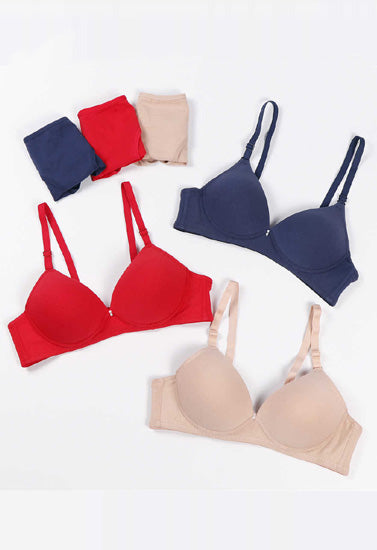 Pack of 3 Female Seamless Padded wire free Bra