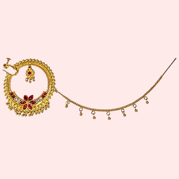 Uttarakhandi Gold Plated Round Nath